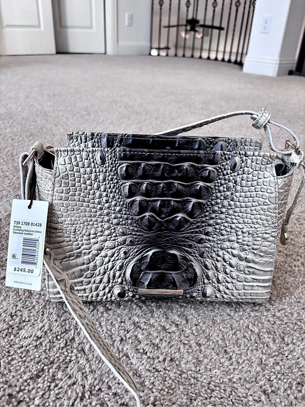 NEW Brahmin Hillary Everlasting Melbourne Ombre Leather Bag